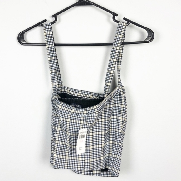 NWT Abercrombie Button Crop Top - Picture 2 of 6